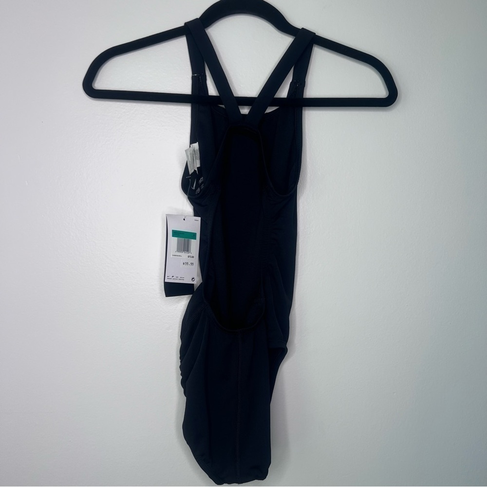 Nike NEW Women's Swim Fastback One Piece Black Swimsuit Size 4 - Picture 8 of 12